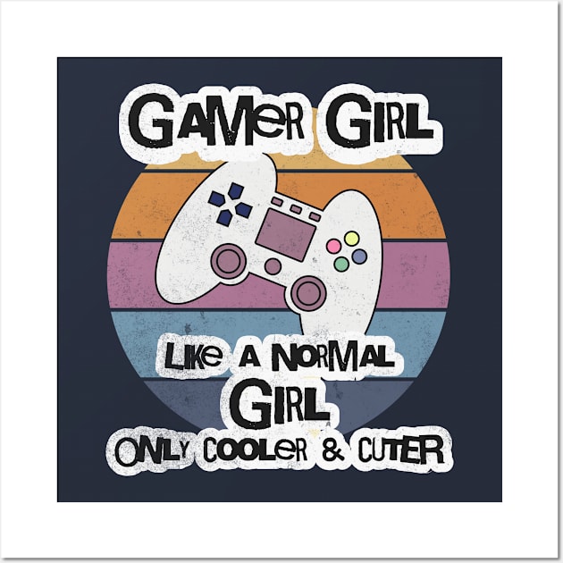 Gamer Girl Wall Art by MonkeyLogick